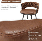 Elegant Swivel Bar Stools Set of Two 26 Inch