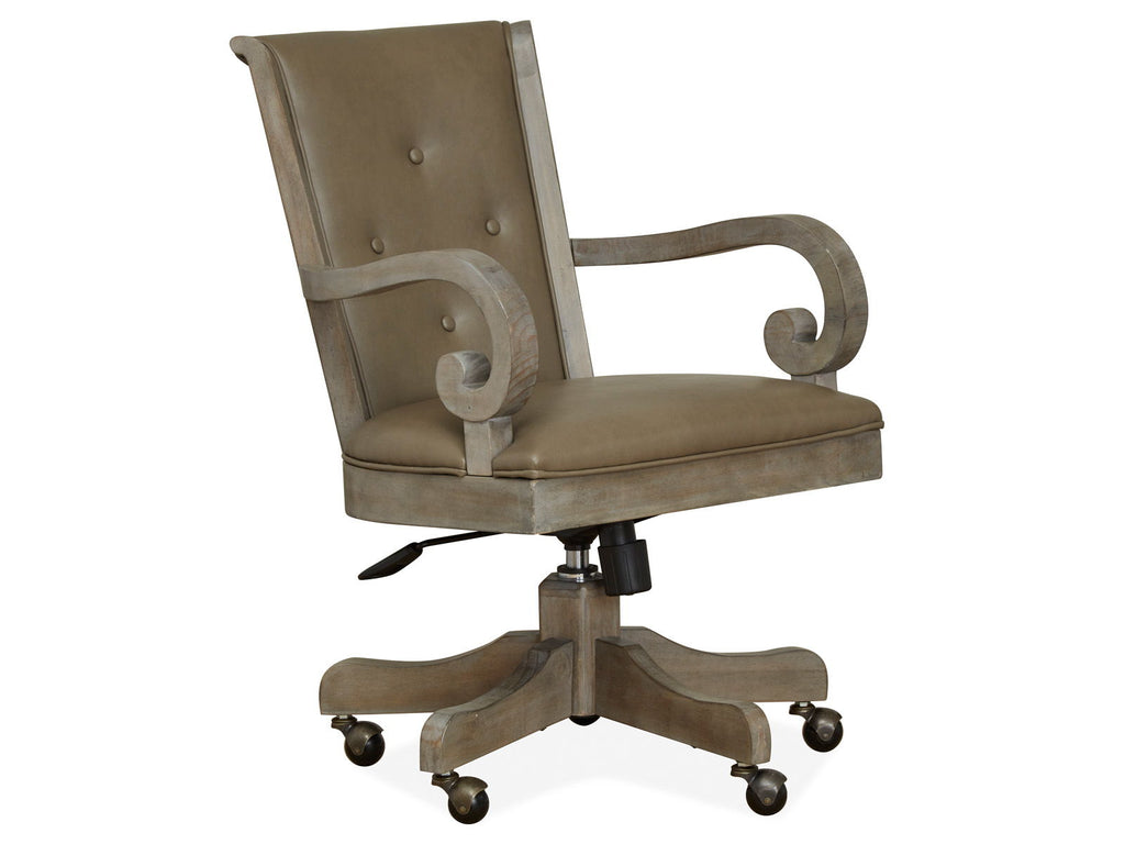 Tinley Park Dove Tail Gray Swivel Office Chair