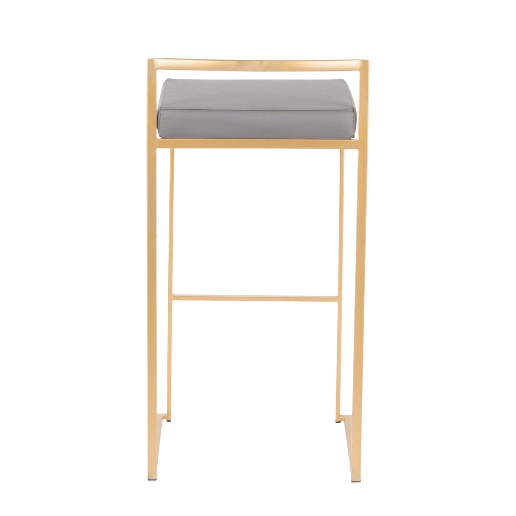 Fuji Contemporary Stackable Bar Stools, 2 or 3 Pieces