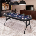 72" Foldable Poker Table for 8 Players