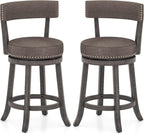 Swivel Bar Stools Set of Two for Kitchen
