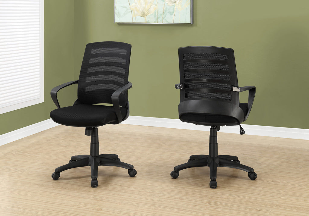 Adjustable Mid-Back Ladder-Back Office Chair