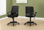 Adjustable Mid-Back Ladder-Back Office Chair