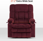 Large Burgundy Dual Motor Lift Recliner Chair With Massage And Heat