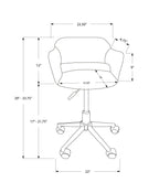 Adjustable Low-Back Office Chair with Integrated Armrests
