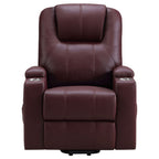 Macklin Power Lift Recliner with Heat, Massage, and Dual Cup Holders