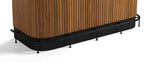 Foot Rail for Prohibition 84" Cocktail Bar, Matte Black by RAM Game Room