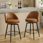 Modern Swivel Bar Stools Set of Two for Kitchen