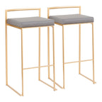 Fuji Contemporary Stackable Bar Stools, 2 or 3 Pieces