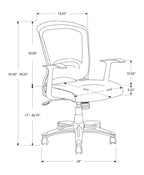 Adjustable Mid-Back Mesh Office Chair with Tilt Control