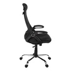 Adjustable High-Back Office Chair with Flip-Up Armrests