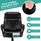 Big and Tall Adjustable High Back Leather Office Chair