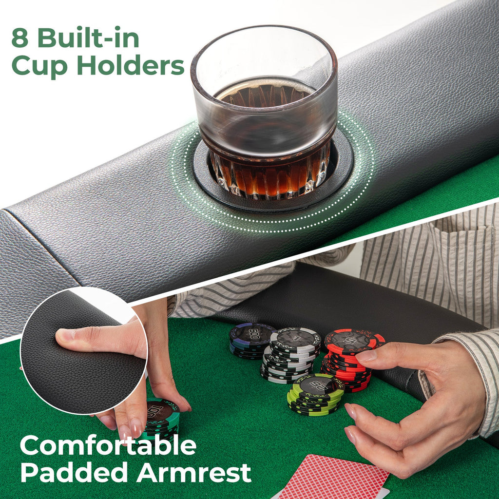 Foldable Texas Hold'em Poker Table