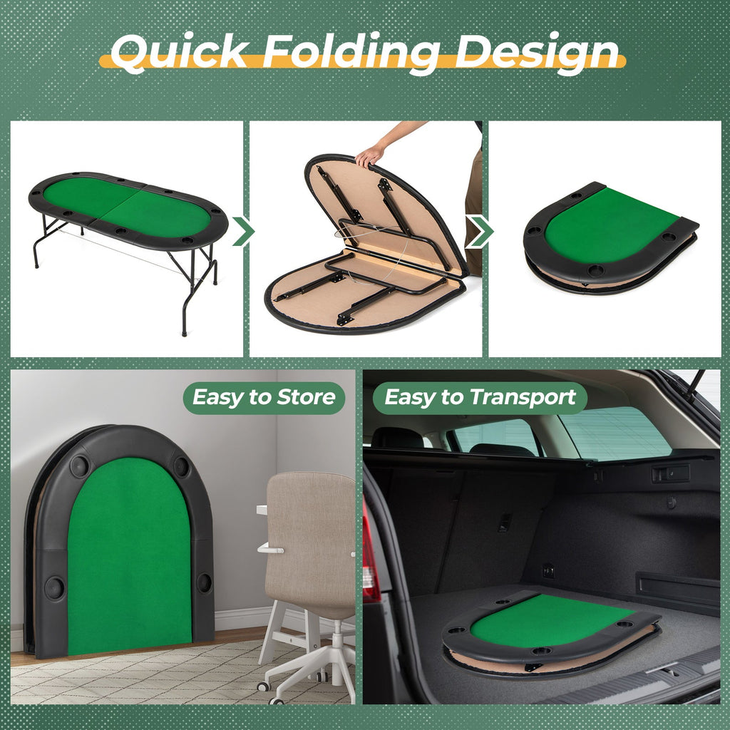 Foldable Texas Hold'em Poker Table