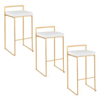Fuji Contemporary Stackable Bar Stools, 2 or 3 Pieces