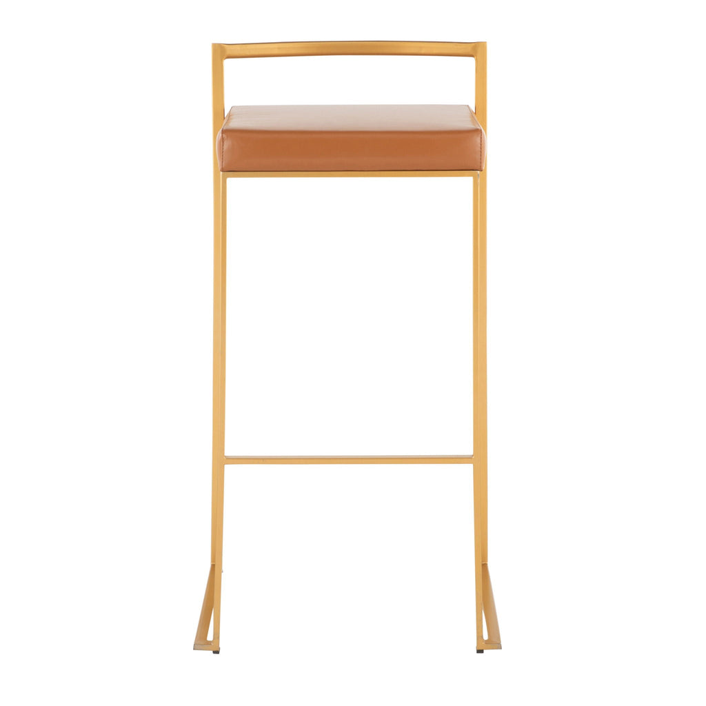 Fuji Contemporary Stackable Bar Stools, 2 or 3 Pieces