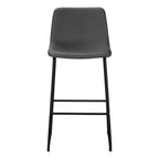 Upholstered Curved-Back Bar Stool