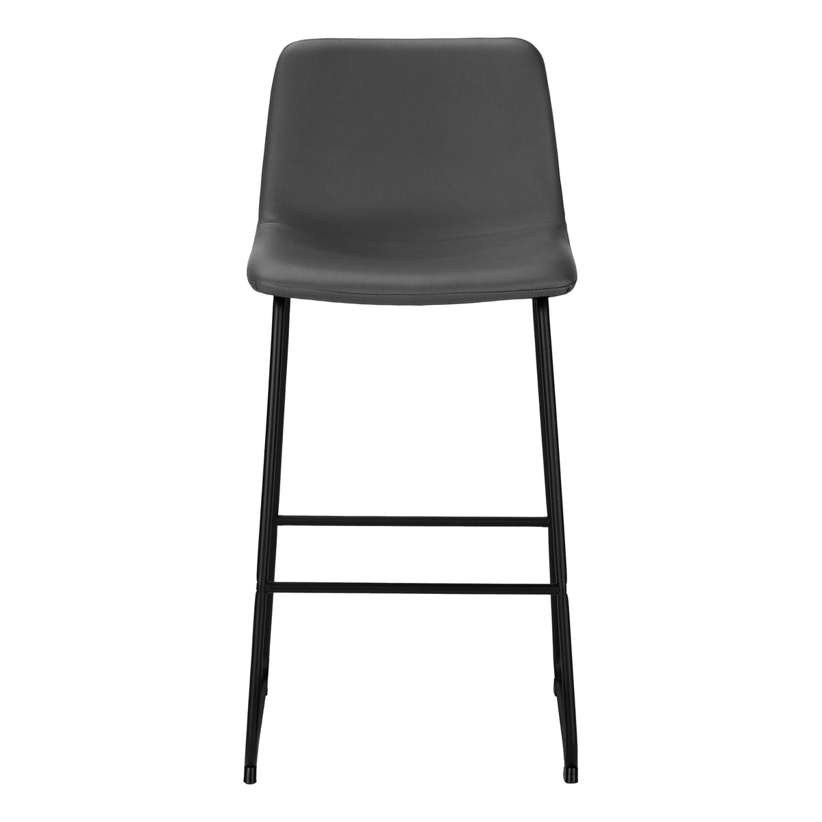 Upholstered Curved-Back Bar Stool