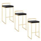 Fuji Contemporary Stackable Bar Stools, 2 or 3 Pieces