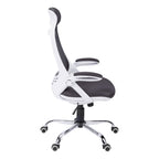 Adjustable High-Back Office Chair with Flip-Up Armrests
