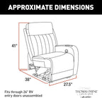 Rv Power Recliner With Massage Left Hand Polyhyde Fabric