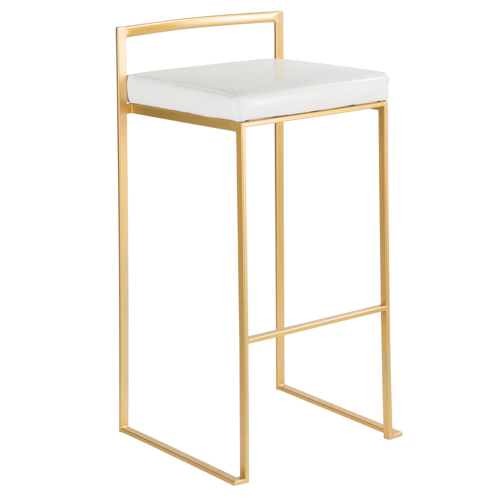 Fuji Contemporary Stackable Bar Stools, 2 or 3 Pieces