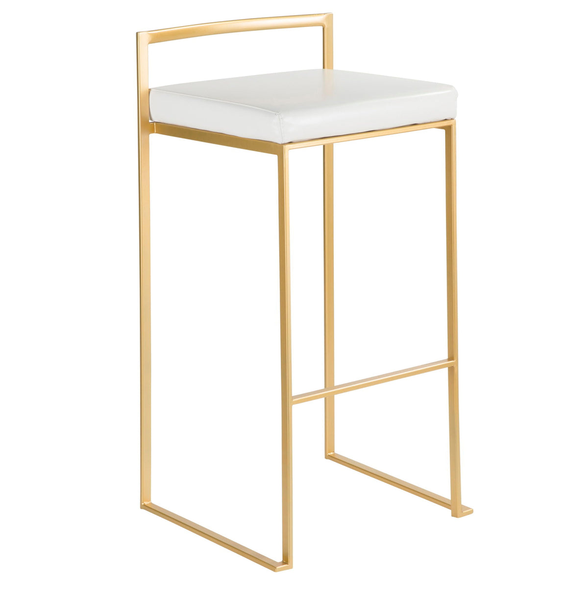 Fuji Contemporary Stackable Bar Stools, 2 or 3 Pieces