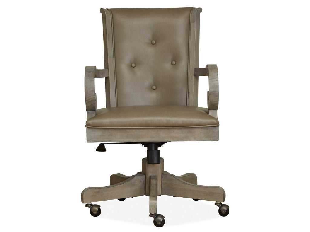 Tinley Park Dove Tail Gray Swivel Office Chair