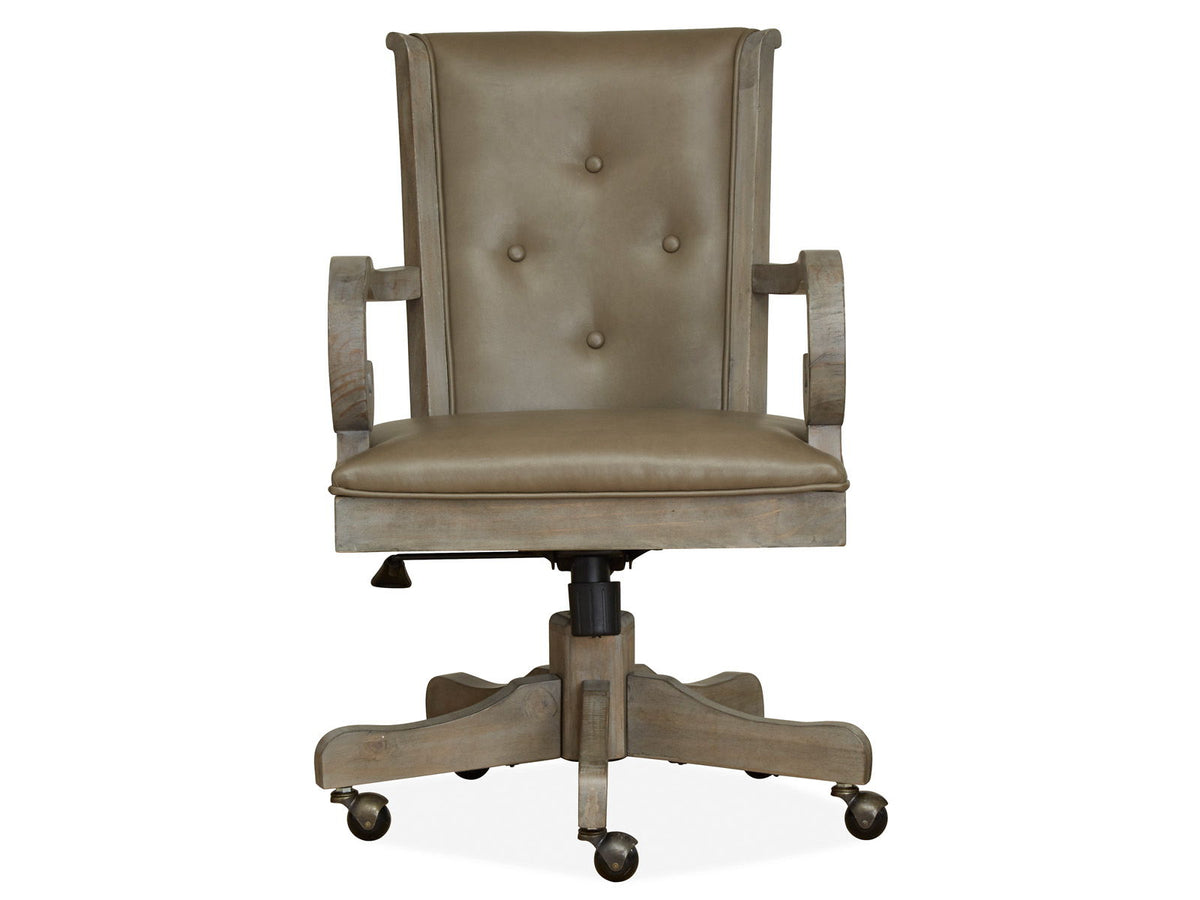 Tinley Park Dove Tail Gray Swivel Office Chair