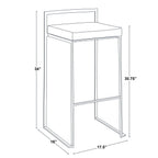 Fuji Contemporary Stackable Bar Stools, 2 or 3 Pieces