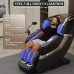 KoziSense KZ-313 New Heated Jade Stone Massage Chair (Black and Brown)