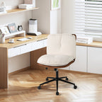 Armless Home Office Chair with Rocking Backrest