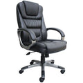 Black Faux Leather Executive Office Chair