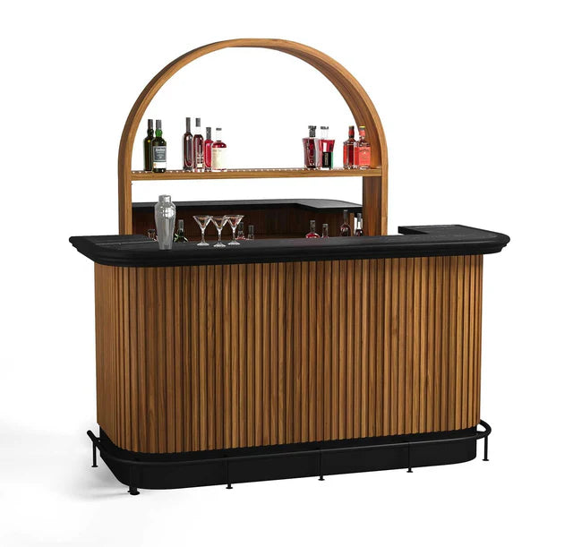Prohibition Series Back Bar, Walnut by RAM Game Room