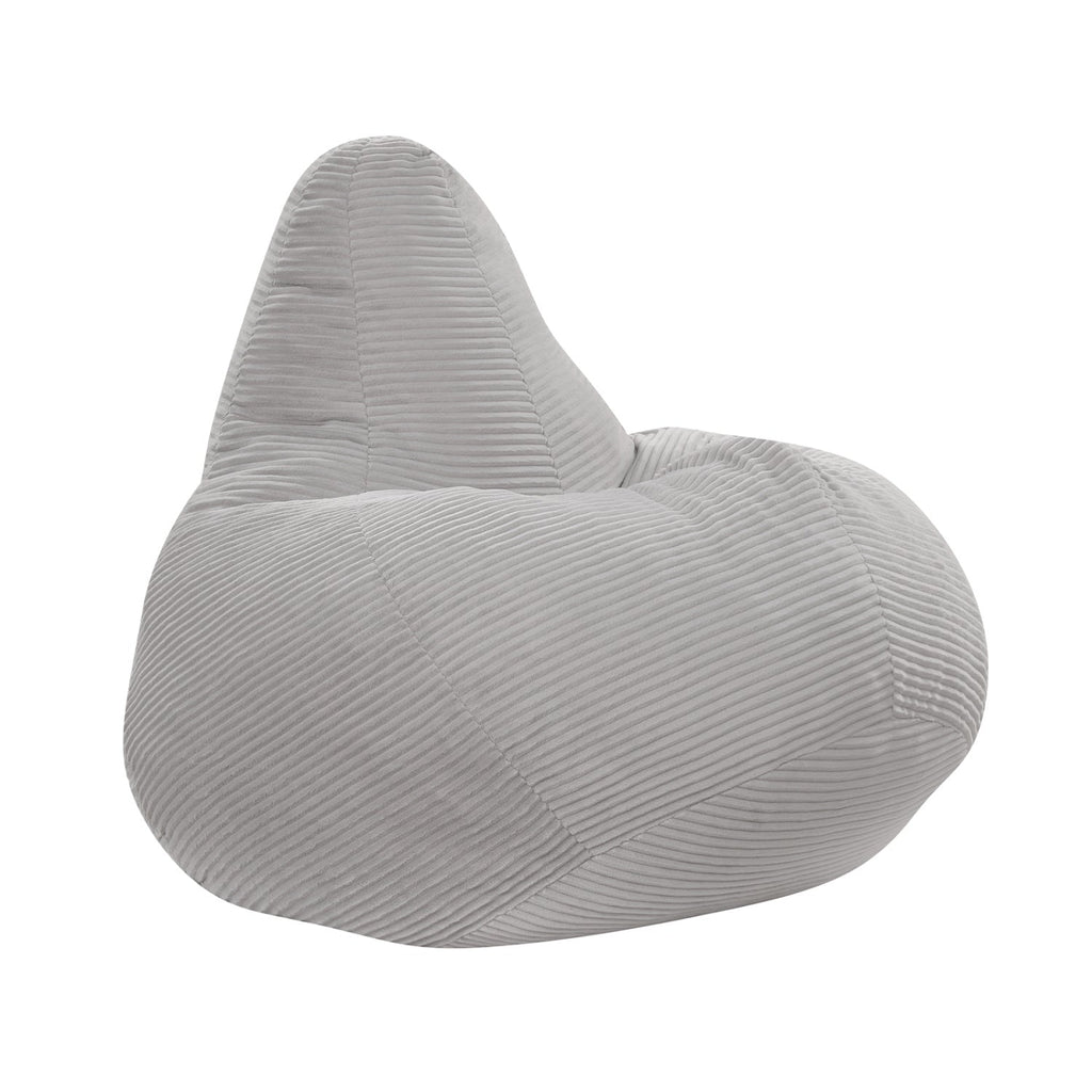 Bean Bag Chair for Adults Accent Lazy Sofa with Skin-friendly Corduroy Cover and Soft Sponge Filling