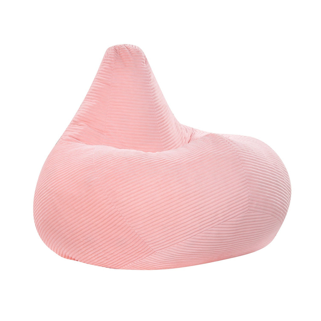 Bean Bag Chair for Adults Accent Lazy Sofa with Skin-friendly Corduroy Cover and Soft Sponge Filling