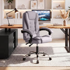 Executive Office Chair with Linkage Armrests and Reclining Back