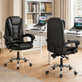 Executive Office Chair with Linkage Armrests and Reclining Back