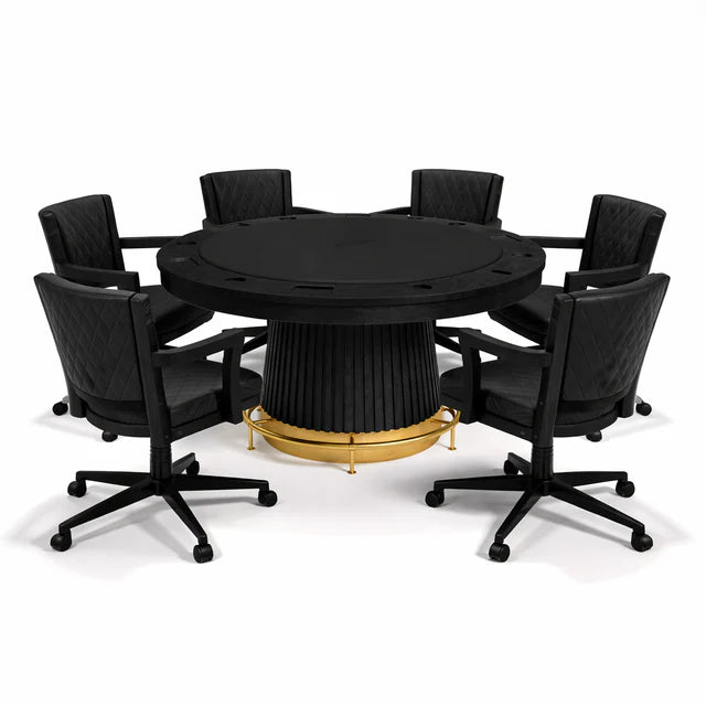 Prohibition Series Game / Dining Chair, Black by RAM Game Room