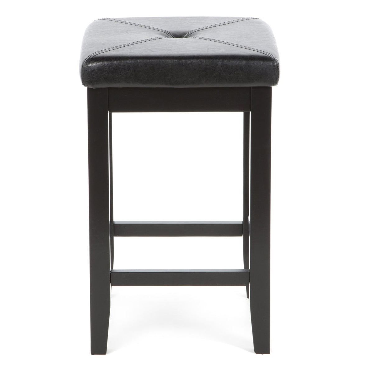 Backless Faux Leather Counter Height Bar Stools