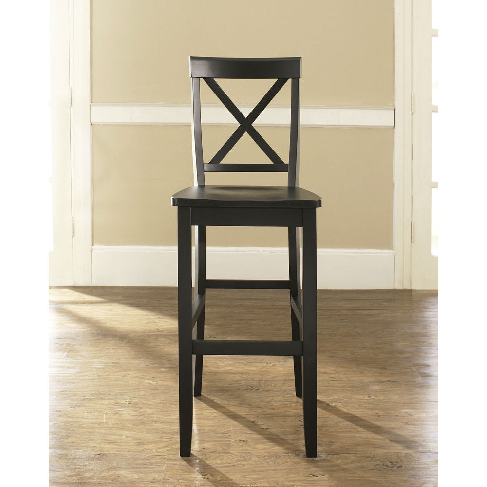 X-Back Solid Wood Bar Stools