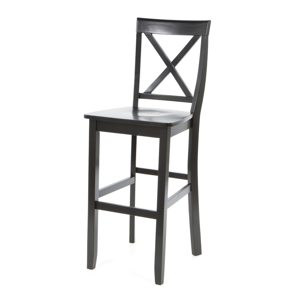 X-Back Solid Wood Bar Stools