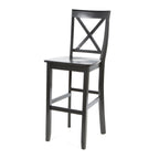 X-Back Solid Wood Bar Stools
