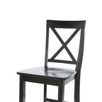 X-Back Solid Wood Bar Stools
