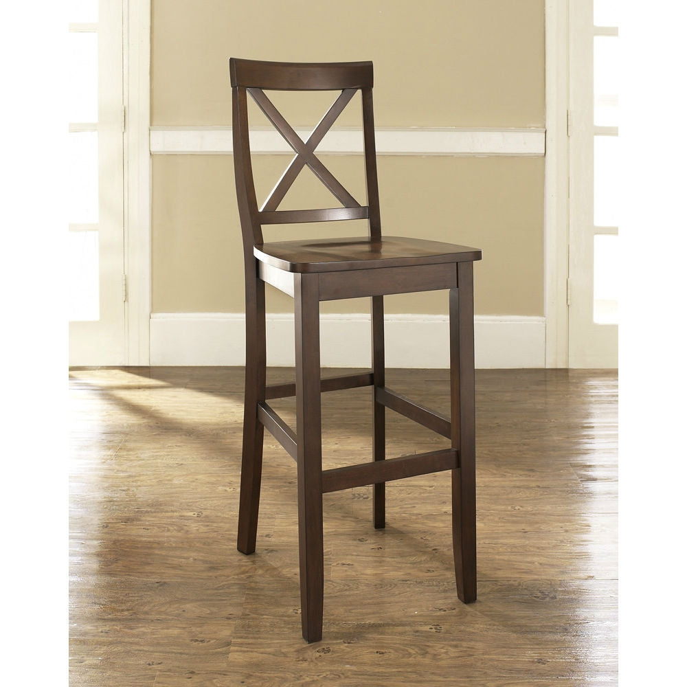 X-Back Solid Wood Bar Stools
