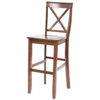 X-Back Solid Wood Bar Stools