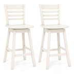 Bar Stools with Footrests - Set of 2