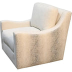 Sophie Cream Fabric Swivel Club Chair