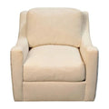 Sophie Cream Fabric Swivel Club Chair