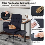Criss Cross Chair Adjustable Swivel Vanity Chair with 5-Position Armrests